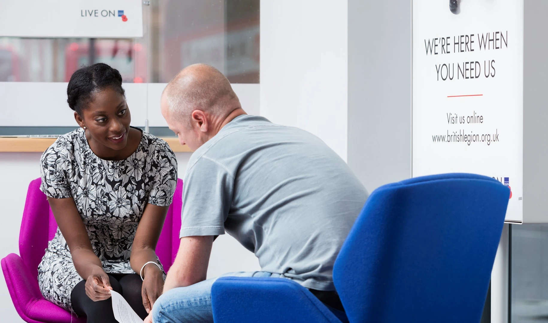 The Legion offering expert advice to the Armed Forces community at a Pop In Centre